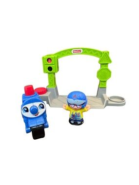 Fisher-Price Little People Going Places Stop and Go Police Motorcycle Complete